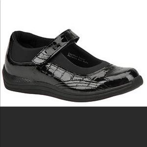 Drew Black Leather Therapeutic Mary Jane Shoes Velcro Strap